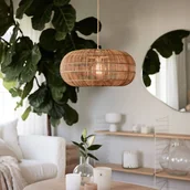 Lampy sufitowe - Lampa wisząca PR Home Zuri wykonana z rattanu, Ø 51 cm - miniaturka - grafika 1