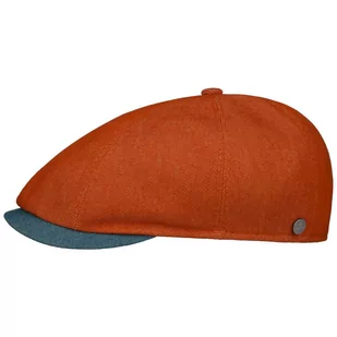 Kaszkiet Twotone Summer by Lierys, pomarańczowy, M (56-57 cm) - Czapki męskie - miniaturka - grafika 1