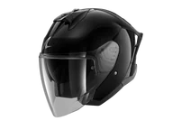 Kaski motocyklowe - Kask Otwarty Shark Skwal Jet Cup Blank CzarnyXXL - miniaturka - grafika 1