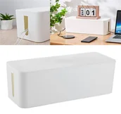 Kable - AG381B ORGANIZER NA KABLE LISTWY BIAŁY AG381B - miniaturka - grafika 1