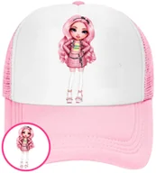 Czapki i chusty sportowe męskie - CZAPKA Z DASZKIEM RAINBOW HIGH DLA DZIECI SIATKA RÓŻOWA BEJSBOLÓWKA - miniaturka - grafika 1