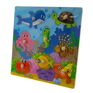 Puzzle - Edukacyjne Puzzle Drewniane Układanka Ocean 18m+ - miniaturka - grafika 1