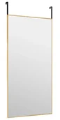 Lustra - Złote prostokątne lustro wiszące na drzwi Z5-D81 - miniaturka - grafika 1