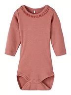 Śpiochy dla niemowląt - Bestseller A/s NBFNUSSA LS Body, Light Mahogany, 50 cm - miniaturka - grafika 1