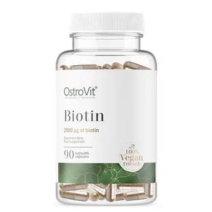 Ostrovit OstroVit Biotin VEGE 90 kapsułek 1144173 - Układ nerwowy - miniaturka - grafika 1