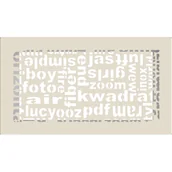 Akcesoria kominkowe - Kratki.pl KRATKA KOMINKOWA ABC KREMOWA 170X300 MM 30ABC/K - miniaturka - grafika 1