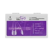 Sztuczne paznokcie i akcesoria - Victoria Vynn SOFT GEL TIPS Long Coffin - miniaturka - grafika 1