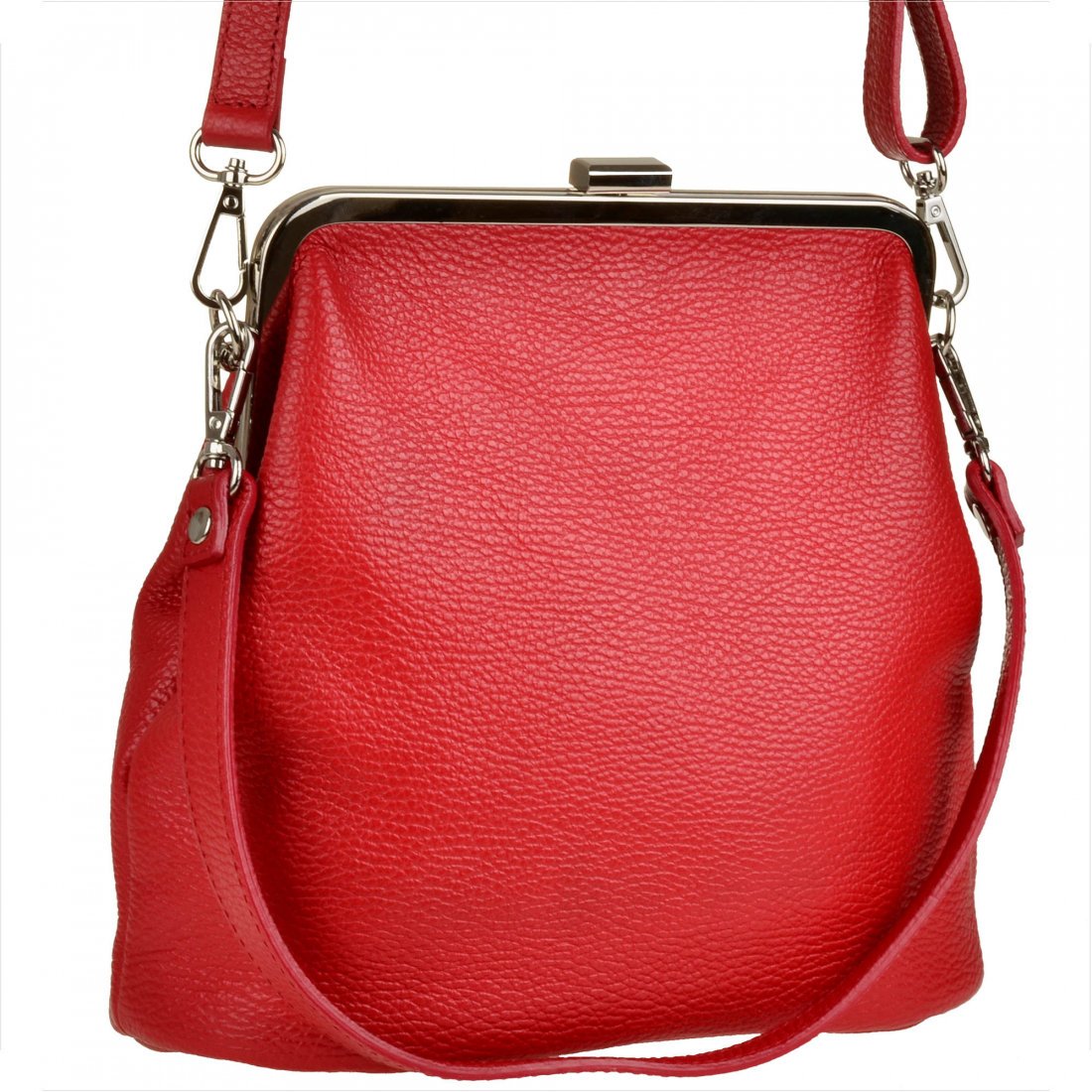 Damska torebka czerwona skóra naturalna bigiel