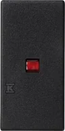 Klawisze i ramki - Kontakt Simon Kontakt_Simon Klawisz 45x22,5 łącznika uniwersalnego z podświetleniem szary grafit Simon Connect K115/14 - miniaturka - grafika 1
