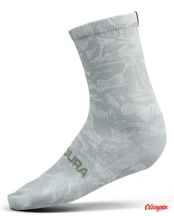 Skarpety Endura Grid Foral LTD Print Sock GRY/GRY - Skarpetki kolarskie - miniaturka - grafika 1