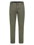 Spodnie męskie - Sublevel Spodnie chino w kolorze khaki - miniaturka - grafika 1