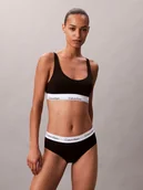 Biustonosze - Calvin Klein Bralette damska Kobiety Bawełna czarny jednolity, S - miniaturka - grafika 1
