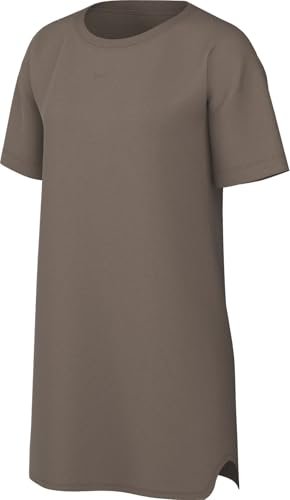 Nike Sportswear Essential DV7882-233, damska sukienka z krótkim rękawem, Mink Brown/Mink Brown, DV7882-233, XS