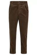 Spodnie męskie - BOSS Spodnie męskie, płaskie, ciemnozielone, 3832 - miniaturka - grafika 1