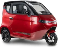 Skutery - Skuter elektryczny zabudowany z dachem MICRO CAR BILI BIKE SIGMA 3 GEL czerwony-jasne wnętrze - miniaturka - grafika 1