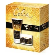 Zestawy kosmetyków damskich - CELIA SET Komplet De Luxe Gold 24K krem przeciwzmarszczkowy 70+ na dzień i noc 50ml + krem do rąk 80ml - miniaturka - grafika 1