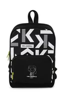 Plecaki szkolne i tornistry - Karl Lagerfeld plecak dziecięcy kolor czarny mały wzorzysty - miniaturka - grafika 1