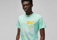 Koszulki męskie - Nike Air Jordan Brand Graphic Crew 2 Tee Mint Foam - miniaturka - grafika 1