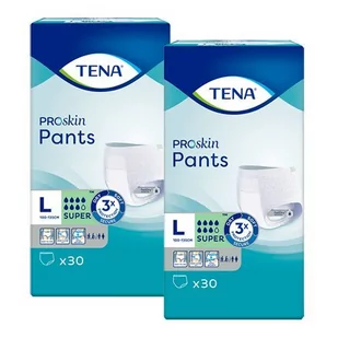 SCA Tena SCA HYGIENE PRODUCTS AB Pants Super L majtki chłonne 2 x 30 sztuk - Pieluchy dla dorosłych - miniaturka - grafika 1