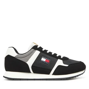 Sneakersy Tommy Jeans Tjm Runner Casual EM0EM01590 Czarny - Sneakersy męskie - miniaturka - grafika 1