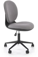 Krzesełka i taborety dla dzieci - Fotel dziecięcy ORION szary/czarny HALMAR - miniaturka - grafika 1