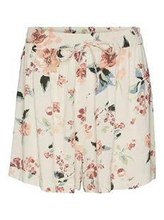 VERO MODA Women's VMBUMPY WVN NOOS szorty, brzoza/AOP: Big Flower, S, brzoza/aop: duży kwiat, S - Spodenki damskie - miniaturka - grafika 1