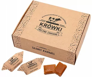 Krówki ciągutki słony karmel w pudełku 350g - Cukierki - miniaturka - grafika 1