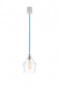 Lampy sufitowe - Kaspa Longis II lampa wisząca 1-punktowa (przewód Niebieski) 10136109 - miniaturka - grafika 1