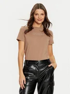 Koszulki i topy damskie - Guess T-Shirt V3BI11 J1314 Brązowy Regular Fit - miniaturka - grafika 1