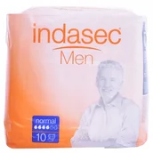 Podpaski - Wkładki urologiczne Indasec Male Absorbent Normal 10 Units (8410520037264) - miniaturka - grafika 1