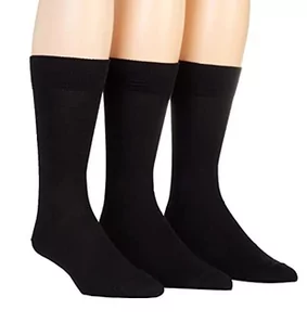 FALKE Mężczyźni Skarpety Family 3-Pack M SO Zrównoważona Bawełna jednokolorowe 3 Pak, Czarny (Black 3000), 43-46 - Skarpetki męskie - miniaturka - grafika 1