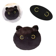 Maskotki i pluszaki - KOTEK MASKOTKA PODUSZKA CZARNY KOT 42X32CM - miniaturka - grafika 1