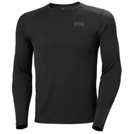 Koszulki sportowe męskie - Helly Hansen Lifa Active Crew, męski, czarny - miniaturka - grafika 1