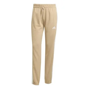 adidas Kobiety ESSENTIALS 3-STRIPES FRENCH TERRY CUFFED PANTS, warm sandstone/white, XL - Spodnie rowerowe - miniaturka - grafika 1
