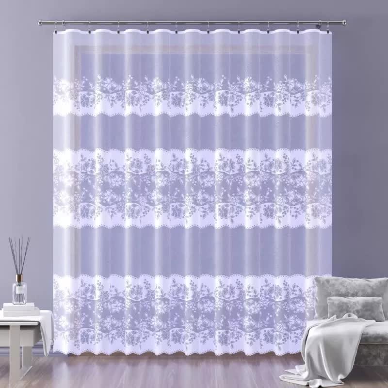 Firanka żakardowa metrażowa wys. 180 cm Ebenoida A142 biała