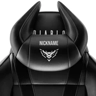 Gadżety dla graczy - Poduszka zagłówek Diablo X-Horn ze spersonalizowanym haftem, czarna - miniaturka - grafika 1