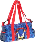Torby sportowe - Torba sportowa Sonic dla dzieci - torba podróżna 22x38x18 cm z paskiem na ramię - miniaturka - grafika 1