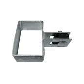 Akcesoria do ogrodzeń - Obejma początkowa 60 x 40 mm ocynk - miniaturka - grafika 1