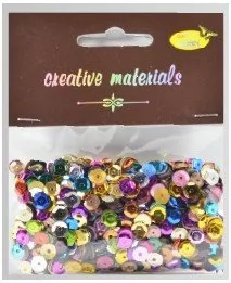 Cekiny 6mm, 20G Miks Kolorów Metalicznych, Galeria Hobby - Dekoratorstwo - miniaturka - grafika 1