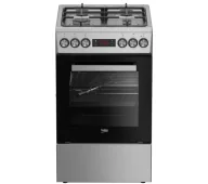 Kuchenki gazowo-elektryczne - Beko FSMT52336DXDT - miniaturka - grafika 1