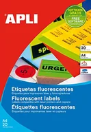 Etykiety do drukarek - Etykiety, kolor neonowy, format 99,1 x 67,7 mm, 160 sztuk - miniaturka - grafika 1