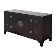 Komody - Dekoria pl pl Komoda Modern 137x45x76cm black 137 x 45 x 76 cm 005-606 - miniaturka - grafika 1