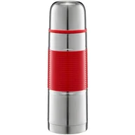 Termosy - Termos AMBITION Gummy 750 ml Srebrno-czerwony - miniaturka - grafika 1
