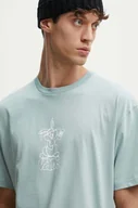 Koszulki męskie - Vans t-shirt bawełniany męski kolor niebieski z nadrukiem VN000HFNM8I1 - miniaturka - grafika 1