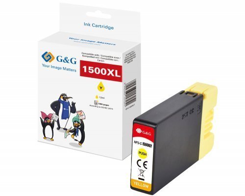 Tusz G&G Tusz Tusza komp. z. Canon PGI-1500XLY/9231B001 XL-kartridż. żółty 9353