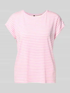 T-shirt o kroju regular fit z mieszanki lyocellu i elastanu model ‘AVA’ - Koszulki i topy damskie - miniaturka - grafika 1