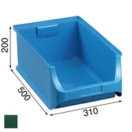 Skrzynki i torby narzędziowe - Allit pojemnik ProfiPlus nr 5, zielony 310x500x200mm (456219) - miniaturka - grafika 1