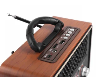Meier Ina Retro Bluetooth, FM, USB, SD, AUX z pilotem, szary - Radia - miniaturka - grafika 2