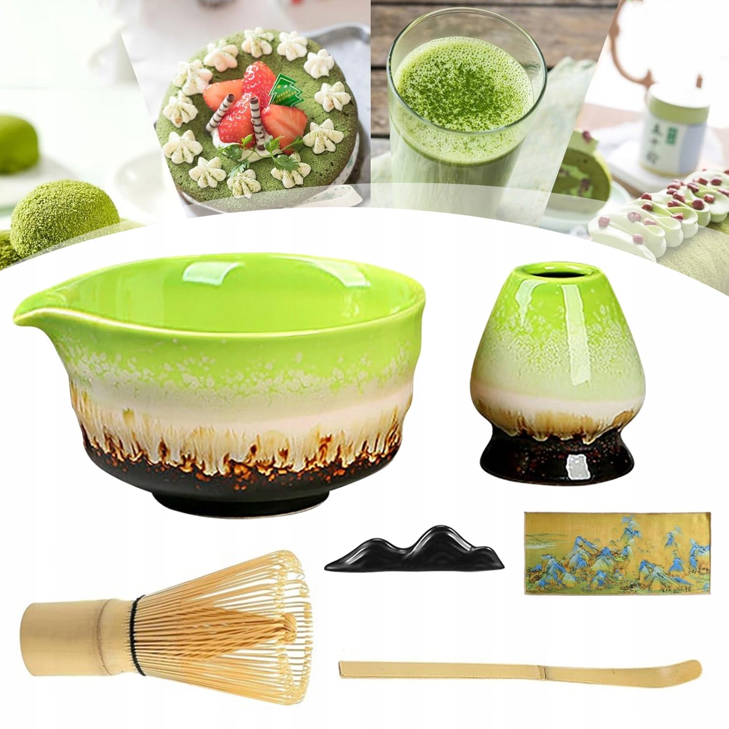 Matcha Ceremony Accessory, Trzepaczka Do Matchy, Uchwyt Na Trzepaczkę