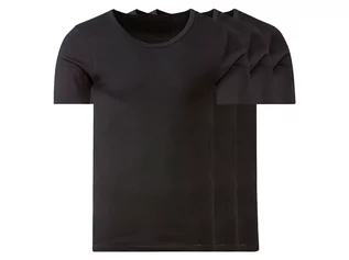 Koszulki męskie - LIVERGY Komplet 3 podkoszulek męskich z krótkim rękawem (4/S, Czarny, Dekolt okrągły) - grafika 1